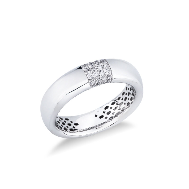 Bague Homme en Or 18k avec Diamants 