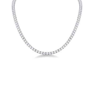 Collier tennis en diamants blancs or 750