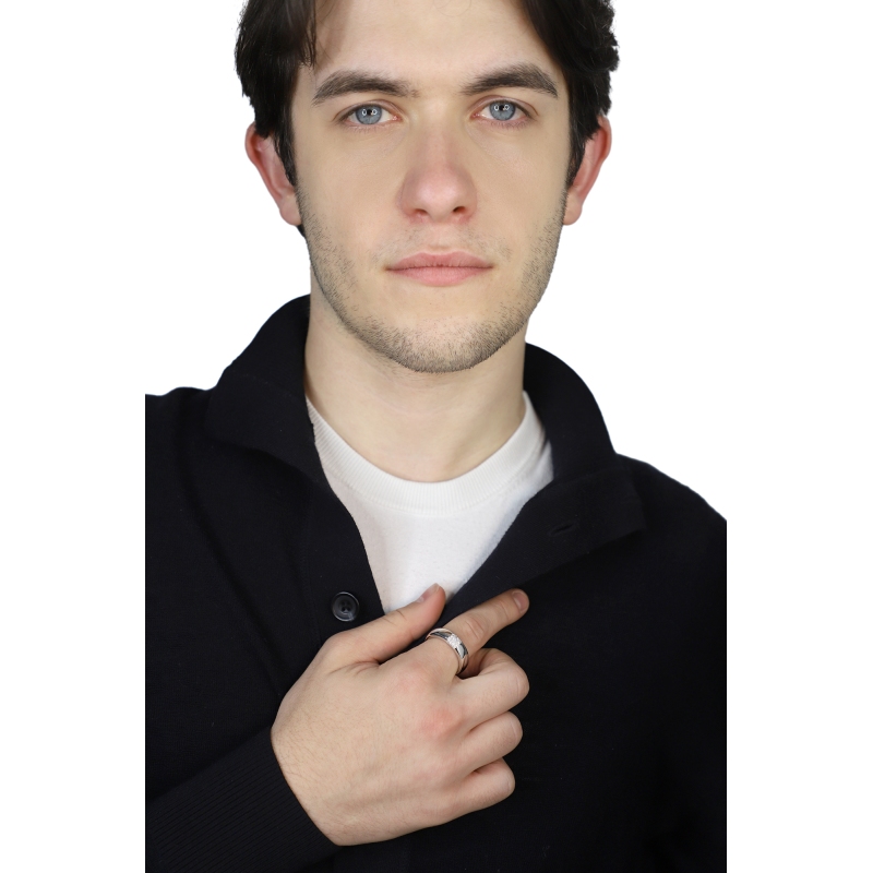 Bague Homme en Or 18k avec Diamants 