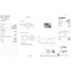 Diamant Certifié IGI  1.00 CT E VVS1 2