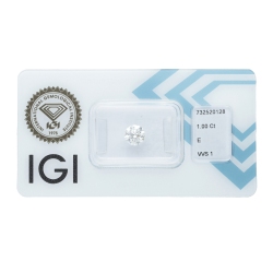 Diamant Certifié IGI  1.00 CT E VVS1