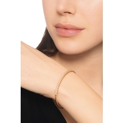 Bracelet ressort en or rose 18k avec diamants  2