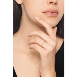 Solitaire Or Blanc 18K 4 Griffes et Diamant 0.15 ct 2