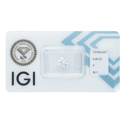 Diamant Certifié IGI  0.90 CT F SI1 
