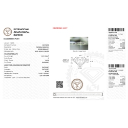 Diamant Certifié IGI  0.31 CT F VVS2  2