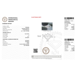 Diamant Certifié IGI  0.40 CT D VS1 2