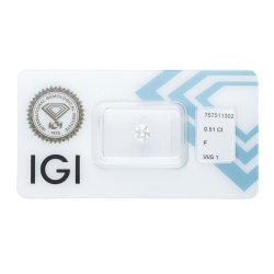 Diamant Certifié IGI 0.51 CT F VVS1