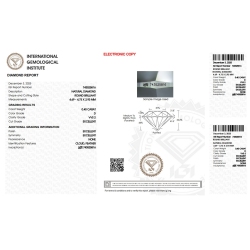Diamant Certifié IGI 0.40 CT D VVS2 2