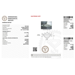 Diamant Certifié IGI 0.51 CT F VVS1 2
