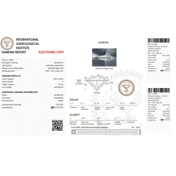 Diamant Certifié IGI 0.90 CT E VVS2 2