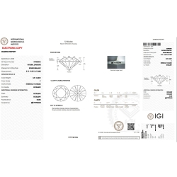 Diamant Certifié IGI  0.51CT F IF  2