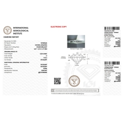 Diamant Certifié IGI 0.50 CT D VVS2 2