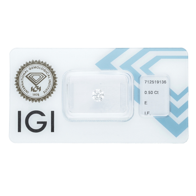 Diamant Certifié IGI  0.50 CT E IF