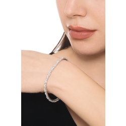 Bracelet de luxe or blanc 18k avec diamants 2
