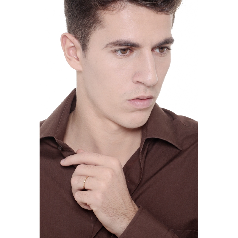 Alliance demi jonc en or jaune 18 carats Alliance demi jonc en or jaune 18 carats