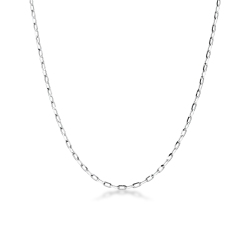Chaîne roló en or blanc 18k, 50 cm