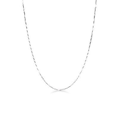 Chaîne vénitienne en or blanc 18k, 50 cm