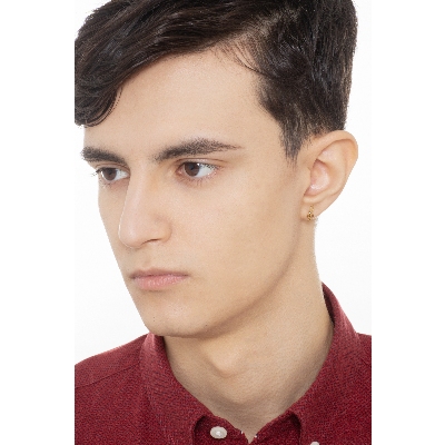 Mono boucles d'oreilles Or 18k avec clé de sol