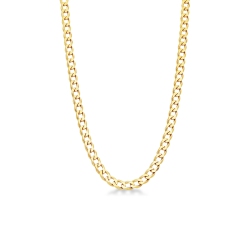 Chaîne en or jaune 18k gourmette
