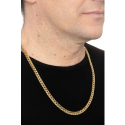 Collier groumette en or jaune 18k, 60 cm 2