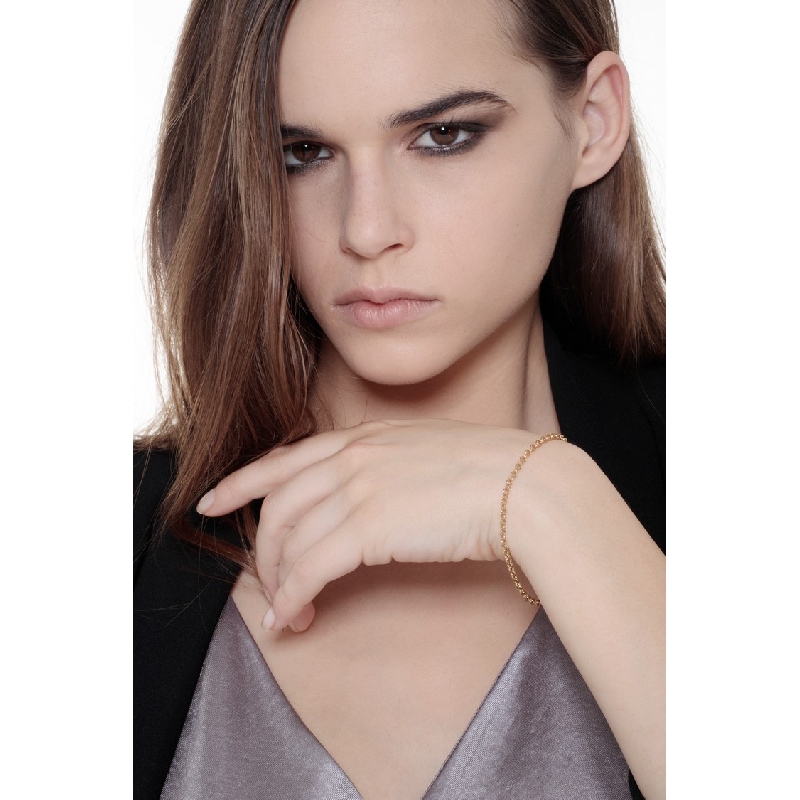 Bracelet en or jaune 18k d’une longueur de 19 CM