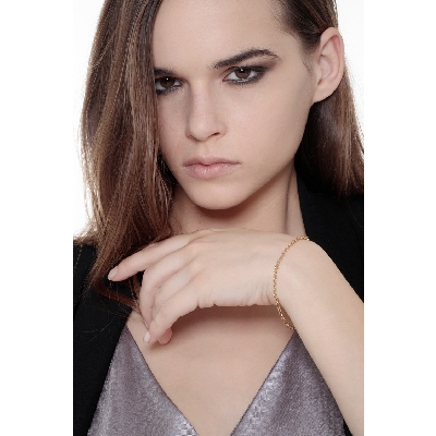 Bracelet en or jaune 18k d’une longueur de 19 CM