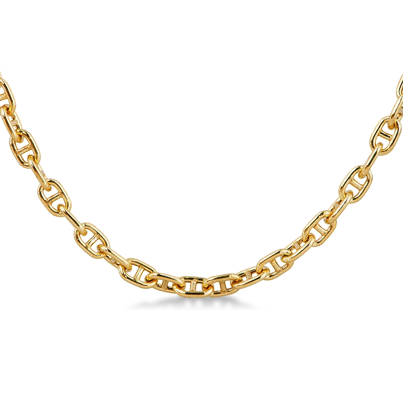 Collier maille traversino en Or Jaune 18k de 49 cm