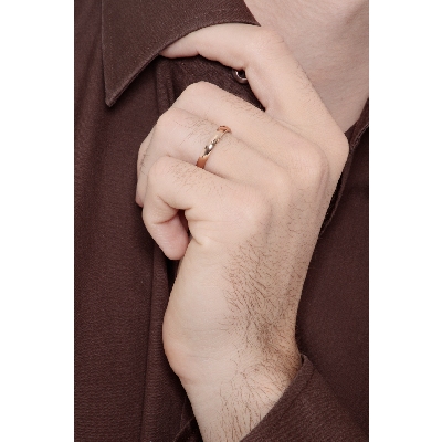 Alliance Modèle Confort en or rose 18 carats 3,40 mm