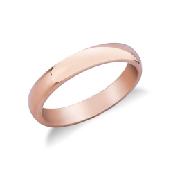 Alliance Modèle Confort en or rose 18 carats 3,40 mm