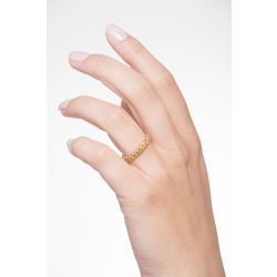 Bague Eternity en Or Jaune 18k avec Diamants Jaunes 2