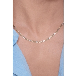 Collier homme en or jaune et blanc 18k, 50 cm 2