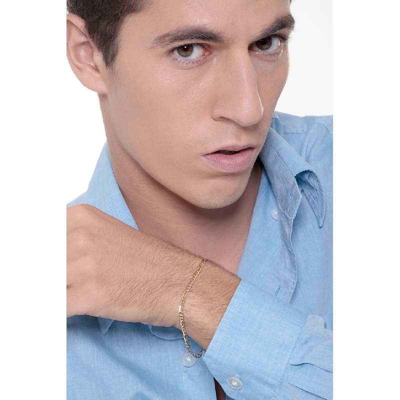 Bracelet pour homme en or jaune 18 carats