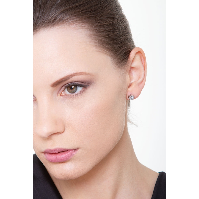 Boucles d’oreilles élégantes en or 18k avec diamants ct. 0,86 Boucles d’oreilles élégantes en or 18k avec diamants ct. 0,86