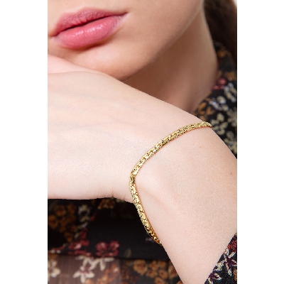 Bracelet Fantaisie en or jaune 18k cm 19