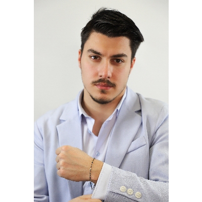 Bracelet alterné en or bruni 18 carats avec diamants noirs