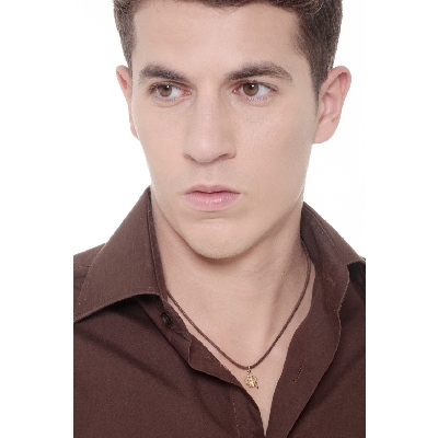 Pendentif trèfle à quatre feuilles en or jaune 18k, 1,5 cm