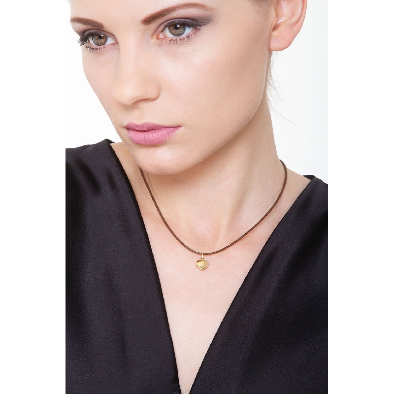 Pendentif cœur en Or Jaune 18k 0,70 cm