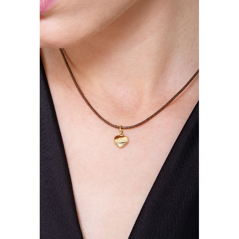 Pendentif cœur en Or Jaune 18k 0,70 cm