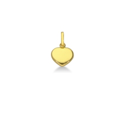 Pendentif cœur en Or Jaune 18k 0,70 cm