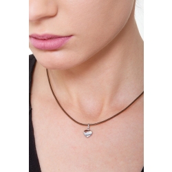 Pendentif cœur en or blanc 18K 2