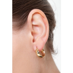 Créoles en or jaune 18k, 1,5 cm 2