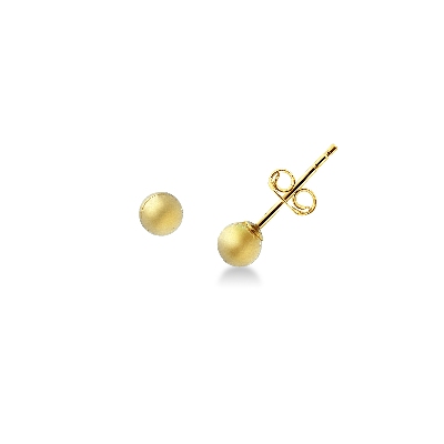 Boucles d’oreilles boule en or jaune 18k