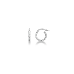 Créoles en or blanc 18 carats