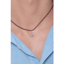 Pendentif Ancre en or blanc 18k 1,5 cm 2